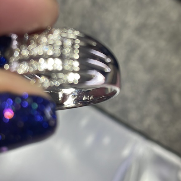 Worn once LeVian Sapphire and diamond ring - Picture 3 of 8